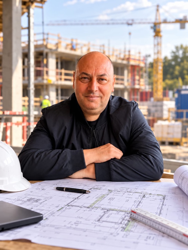 Ingenieurbüro Asani – Bauleitung auf der Baustelle